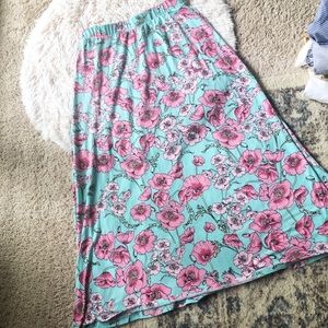 Floral maxi skirt